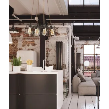 LAMPADARIUM INDUST STICK 6 ŻARÓWEK 16X16X16 cm (POJEDYNCZY)